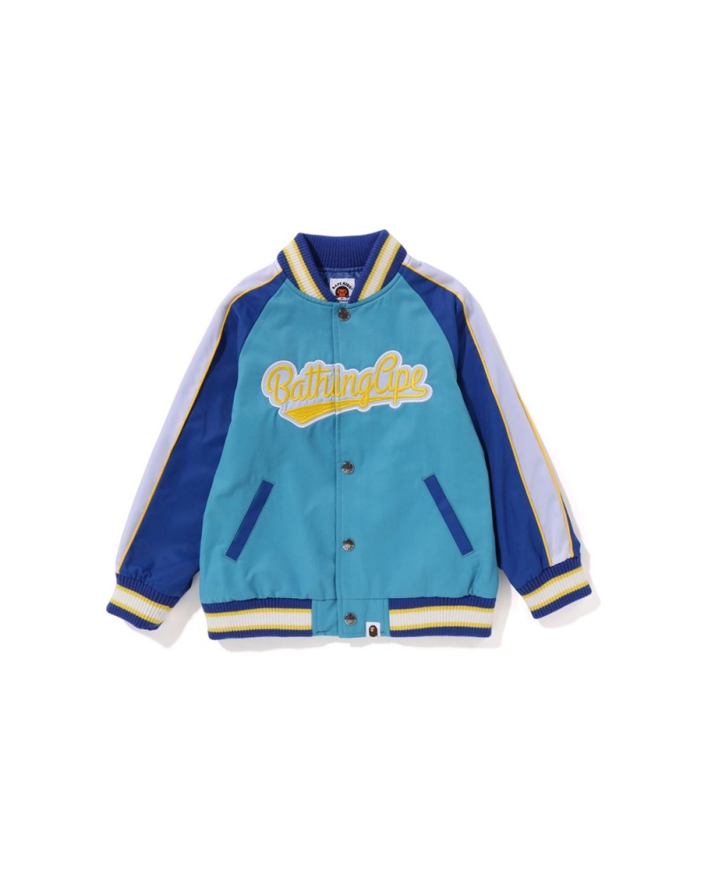 Vêtements D'extérieur Bape Bathing Ape Patch Stadium Bleu Clair Enfant | VTT-54913914